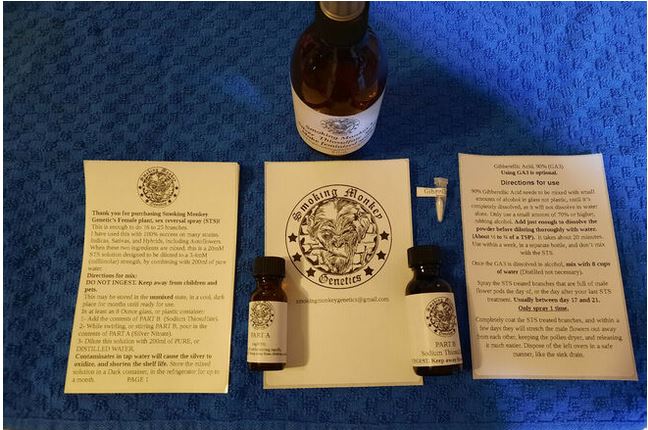 STS, Silver Thiosulfate. Kits to make Feminized Seeds + GA3